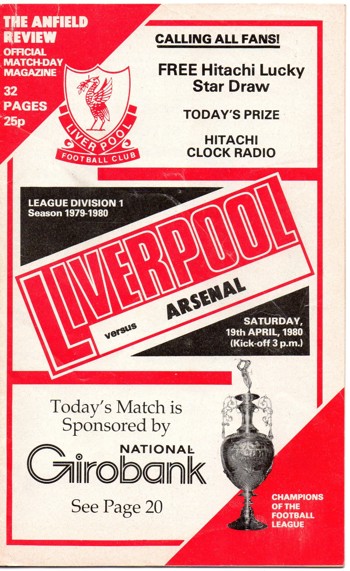 Match programme